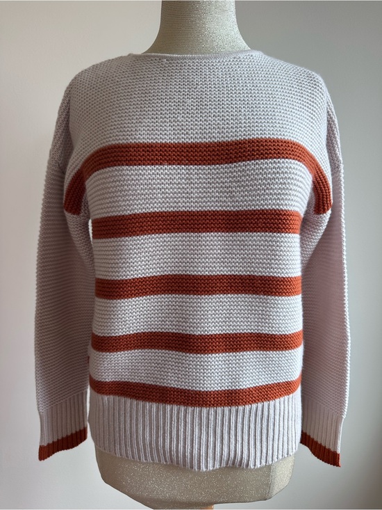 Kinross Cashmere Sweaters - KINROSS Cashmere Striped Wool/Cashmere Sweater‎ Size XSmall